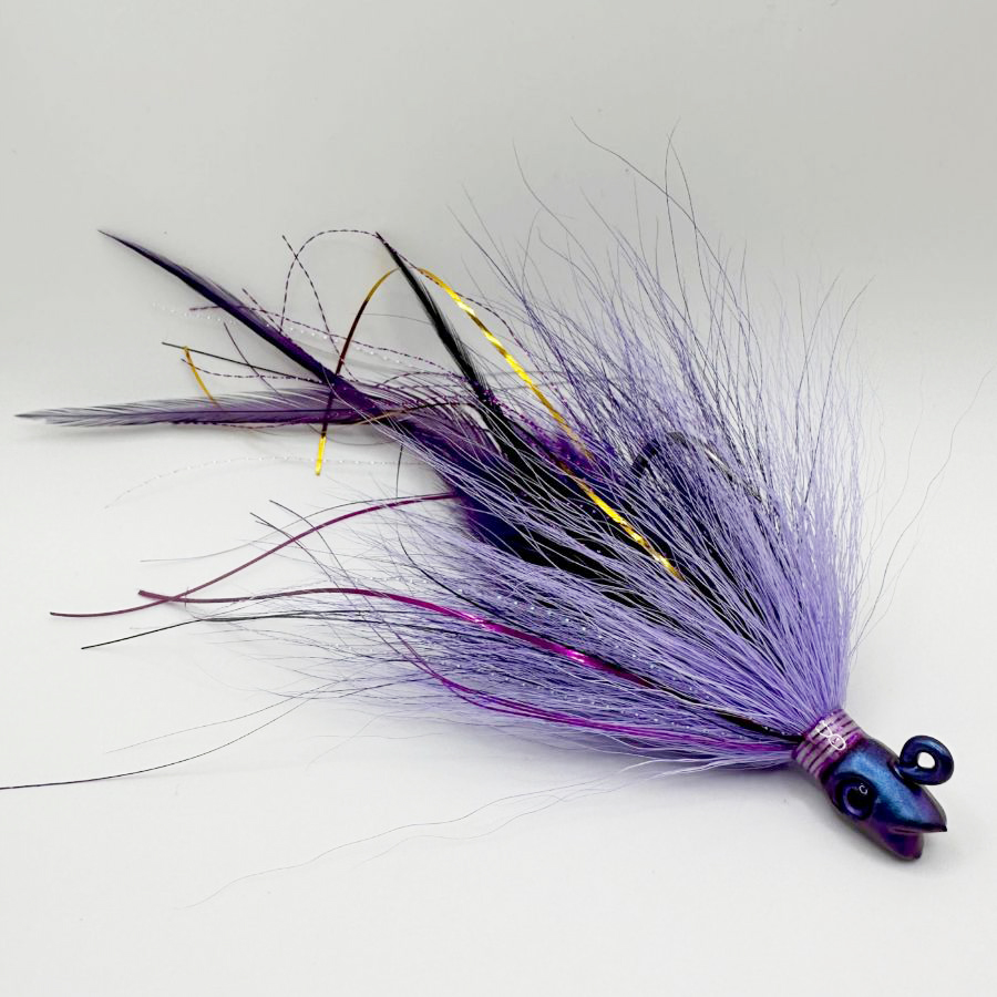 thumbnail image 2 of Seasky 3D Eye Fishing Bucktail Jig - 1oz Saltwater Lure For Fluke & Weakfish 2 of 11